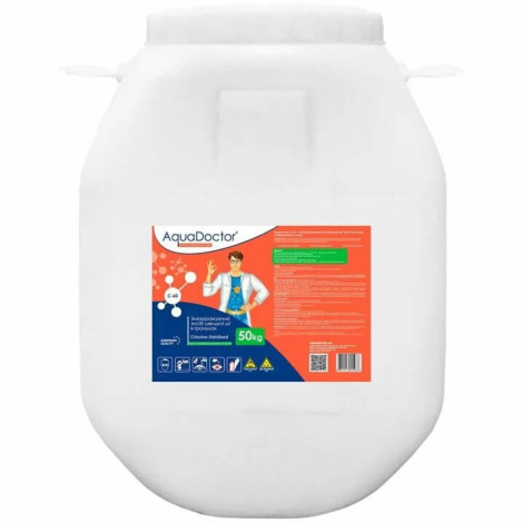 Дезінфектант на основі хлору швидкої дії AquaDoctor C-60 50 кг в гранулах фото