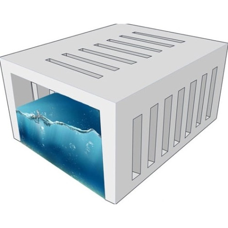 Дренажний бетонний тунель 300 л фото