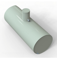 Вигрібна яма на 10000 л горизонтальна пластикова