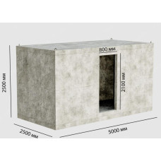 Водонепроникний льох із гідробетону 25 м3 багатосекційний  фото