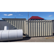 Погріб пластиковий прямокутний з пологим входом 4х2х2 фото