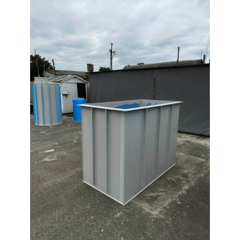 Купель прямоугольная 4000 л (2х1,5х1,5 м)  фото №50