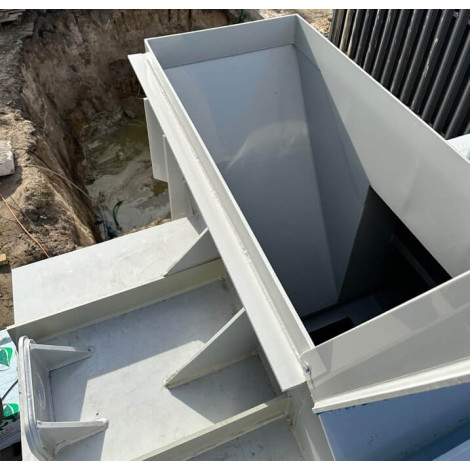 Погріб пластиковий прямокутний з пологим входом 2х2х2  фото №3