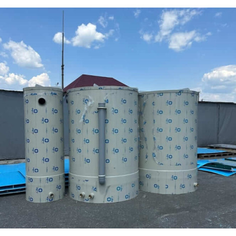 Пластиковый вертикальный пожарный резервуар 100000 л  фото №3