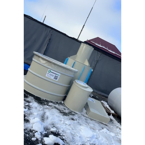 Бассейн круглый для разведения рыбы, раков, креветок 5х1 м  фото №21