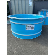 Бассейн круглый для разведения рыбы, раков, креветок 2,4х1 м фото