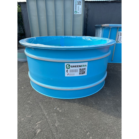 Бассейн круглый для разведения рыбы, раков, креветок 5х1 м фото