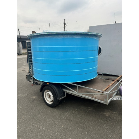 Бассейн круглый для разведения рыбы, раков, креветок 5х1 м  фото №16