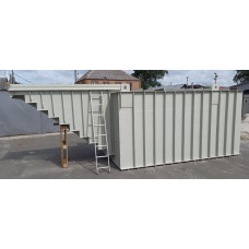 Погріб пластиковий прямокутний з боковим входом 2х1,2х2 фото