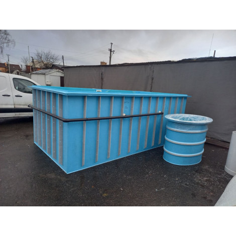 Купель прямоугольная 4000 л (2х1,5х1,5 м)  фото №22