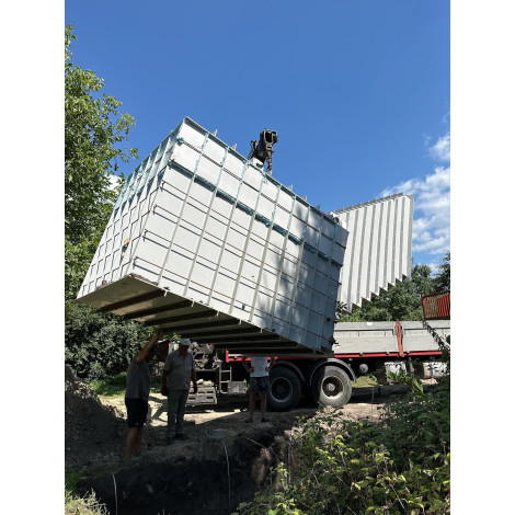 Погріб пластиковий прямокутний з пологим входом 2х2х2  фото №8