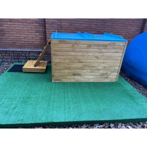 Купель прямоугольная 1930 л (1,6х1,1х1,1 м), дополнительно комплект с крышкой ( под заказ)  фото №7