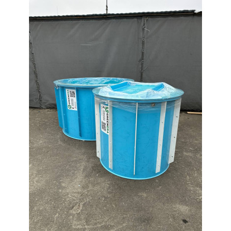 Купель круглая 1000 л (1,1х1,1 м), дополнительно комплект с крышкой (под заказ)  фото №3