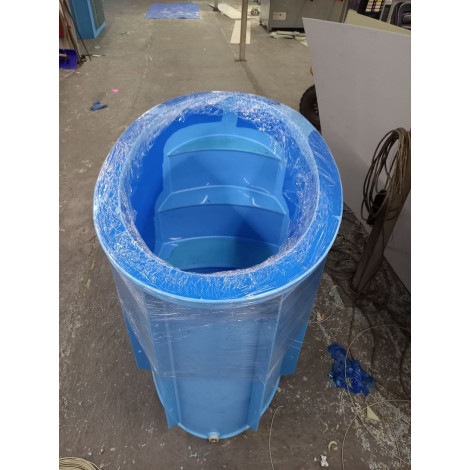 Купель овальная 1036 л (1,5х0,8х1,1 м), дополнительно комплект со ступенями (под заказ)  фото №4