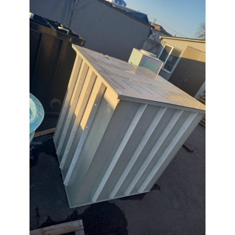 Купель прямоугольная 3300 л (1,4х1,4х1,7 м), дополнительно комплект с крышкой (под заказ)  фото №2