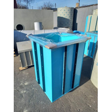 Купель прямоугольная 1500 л (1х1х1,5 м) фото