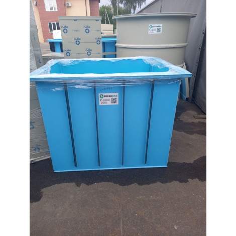 Басейн прямокутний для вирощування малька та товарної риби (5х2,5х0,8 м)  фото №19