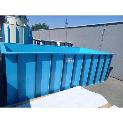 Басейн прямокутний для вирощування малька та товарної риби (5х2,5х0,8 м)  фото №10