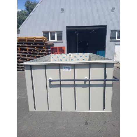 Басейн прямокутний для вирощування малька та товарної риби (5х2,5х0,8 м)  фото №21