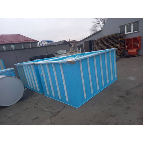 Басейн прямокутний для вирощування малька та товарної риби (5х2,5х0,8 м)  фото №17