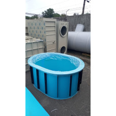 Купель овальная 1200 л (1,6х1,2х0,8 м) фото