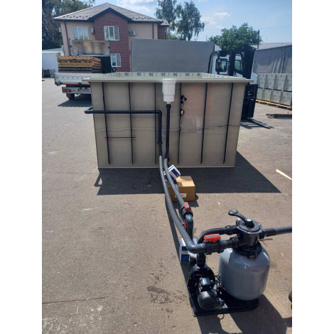 Купель прямоугольная 4000 л (2х1,5х1,5 м)  фото №39