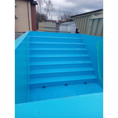 Купель прямоугольная 4000 л (2х1,5х1,5 м)  фото №10
