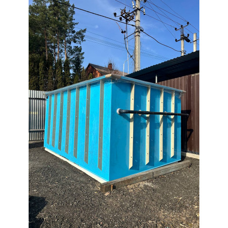 Купель прямоугольная 4000 л (2х1,5х1,5 м)  фото №13