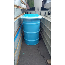 Купель овальная 980 л (1,2х0,8х1,3 м) дополнительно комплект с крышкой и ступенькой (под заказ) фото