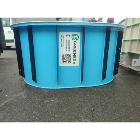 Купель овальная 2123 л (1,6х1,3х1,3 м)  фото №8