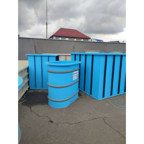 Купель овальная 2123 л (1,6х1,3х1,3 м)  фото №16