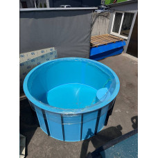 Чаша басейну кругла 2400х1200 мм додатково комплект зі сходинкою (під замовлення) фото