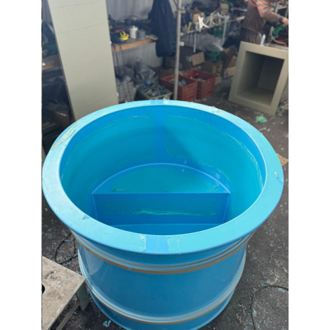Купель овальная 1560 л (1,3х1,2х1 м), дополнительно комплект с сиденьем (под заказ) фото