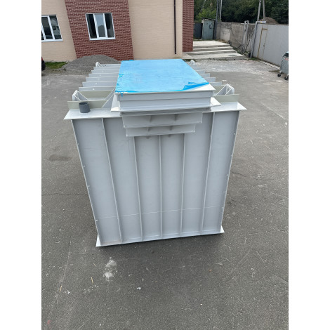Погріб пластиковий прямокутний з вертикальним входом COM-BOX ТОП 3х2х2 м  фото №3