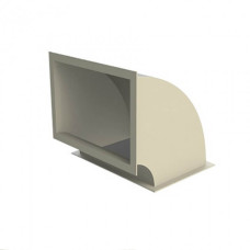 Прямокутний поліпропіленовий відвід кут 90° D-350х350 мм фото