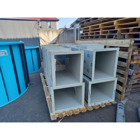 Круглий поліпропіленовий відвід кут 45° D-900 мм  фото №13