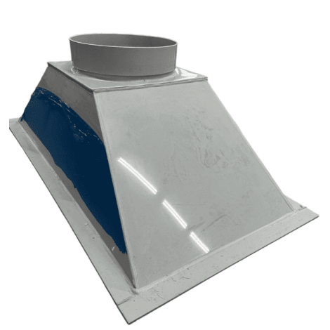 Круглий поліпропіленовий відвід кут 45° D-900 мм  фото №5