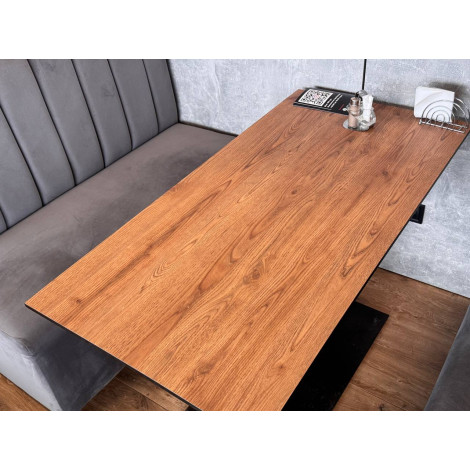 Декоративная HPL панель, компакт-плита 4626 Natural AUSTRALIA CHESTNUT, черное ядро, 2100х700x12 (цена за лист)  фото №13