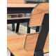 Декоративная HPL панель, компакт-плита 4626 Natural AUSTRALIA CHESTNUT, черное ядро, 2100х700x12 (цена за лист)  фото №10