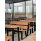 Декоративная HPL панель, компакт-плита 4626 Natural AUSTRALIA CHESTNUT, черное ядро, 2100х700x12 (цена за лист)  фото №11