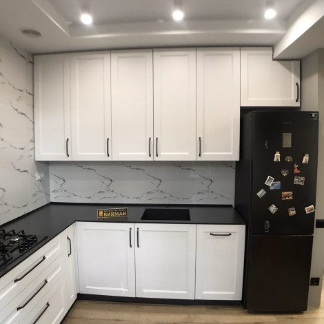 Декоративная HPL панель, компакт-плита 5657 Esse AFYON MARBLE, черное ядро, 2100х700x12 (цена за лист)  фото №7