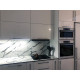 Декоративная HPL панель, компакт-плита 5657 Esse AFYON MARBLE, черное ядро, 2100х700x12 (цена за лист)  фото №3