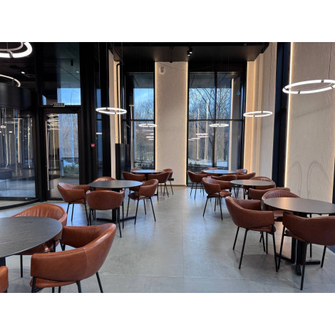 Декоративная HPL панель, компакт-плита 5666 Esse GREY MARBLE, черное ядро, 2100х700x12 (цена за лист)  фото №12