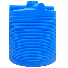 Бочка вертикальная на 5000 литров (5м3), голубая фото