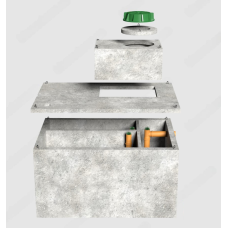 Cептик на 6000 литров, трехкамерный Т-перегородка