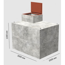 Погріб водонепроникний із гідробетону 10 м3 під ляду (ціна за ємність) фото