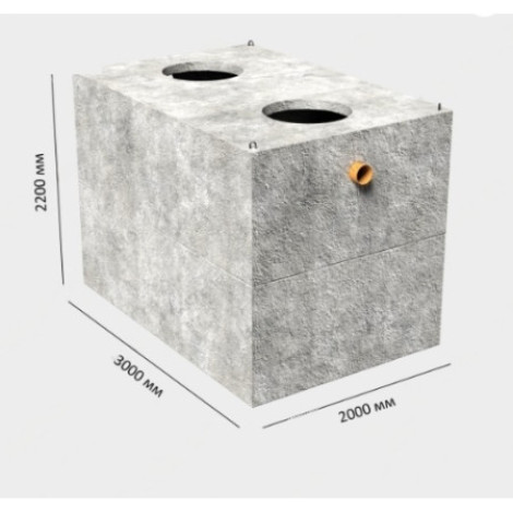 Выгребная яма бетонная на 10000 литров  фото №2