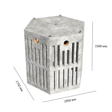 Дренажный бетонный модуль 3000 л фото