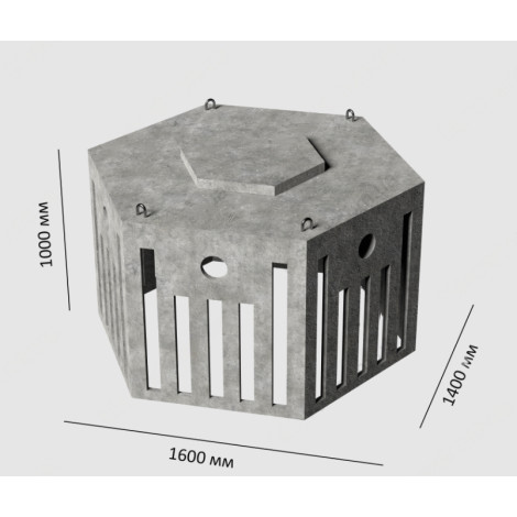 Выгребная яма бетонная на 5000 литров низкая  фото №5