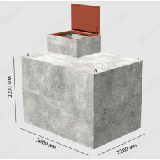 Погріб водонепроникний із гідробетону 12 м3 під ляду (ціна за ємність) фото